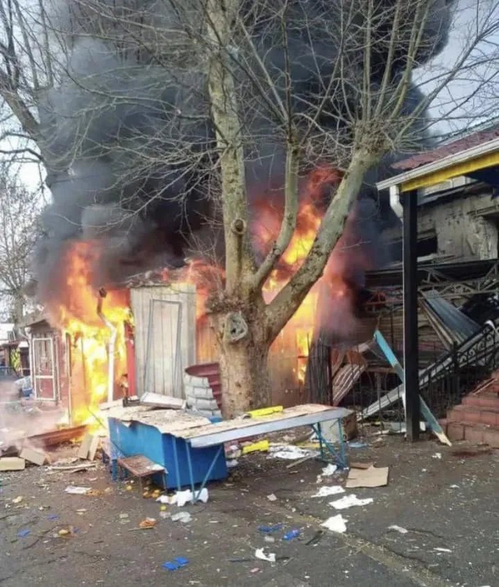 Наслідки обстрілу Херсону