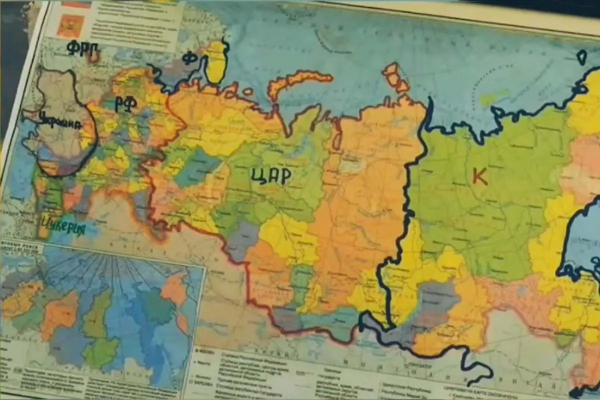 Ось така карта прикрашає кабінет очільника української розвідки Кирила Буданова Ось така карта прикрашає кабінет очільника української розвідки Кирила Буданова