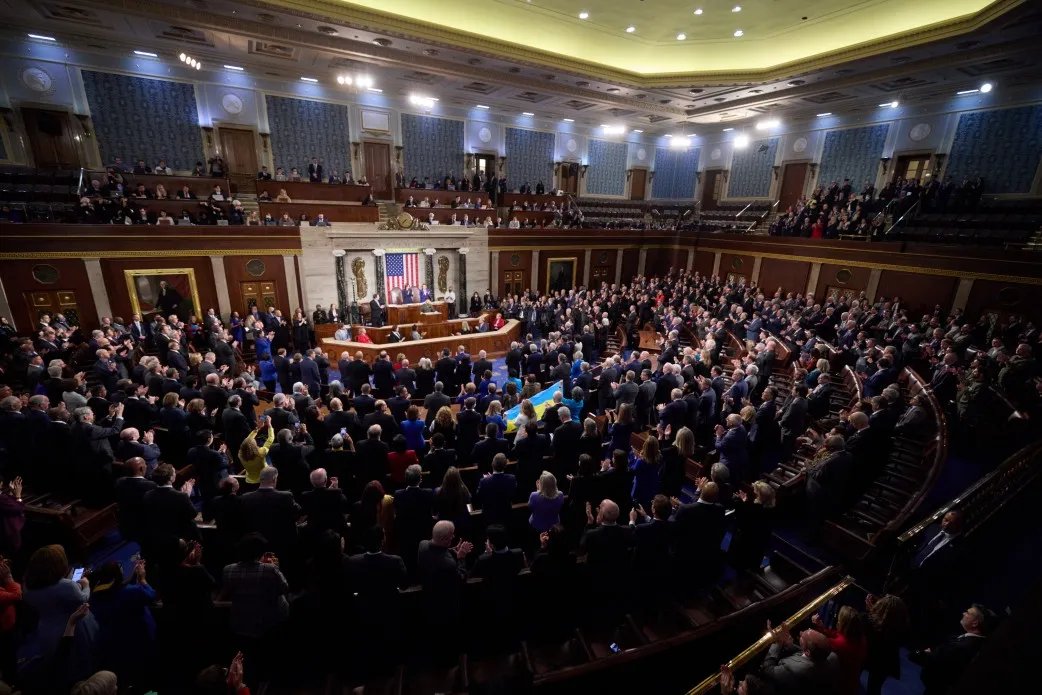 Зеленський під час виступу в Конгресі