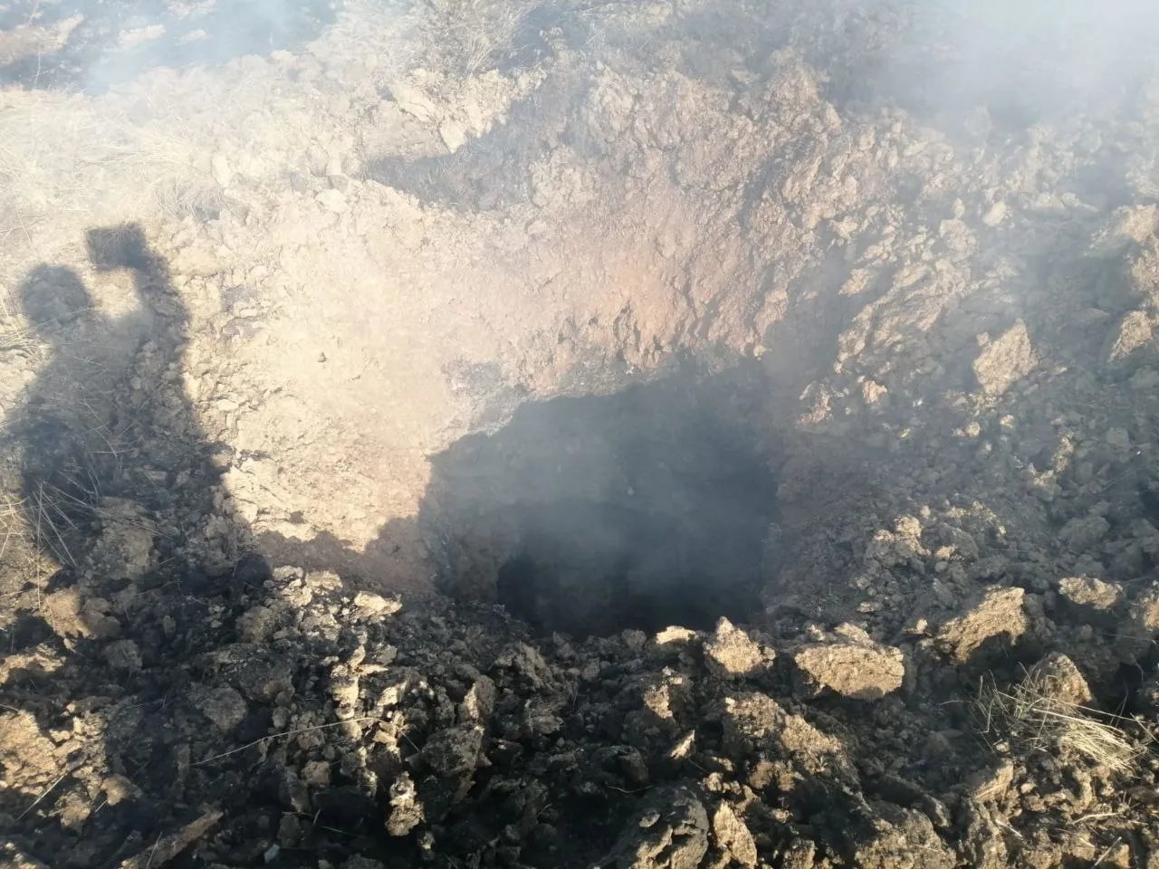 Вирва, яка утворись від ворожої атаки