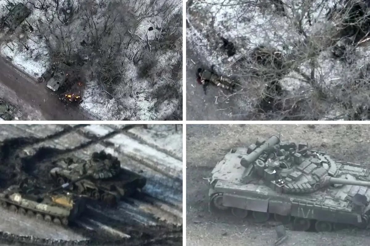 Під час наступу росіяни втрачають маси людей та бронетехніки Під час наступу росіяни втрачають маси людей та бронетехніки