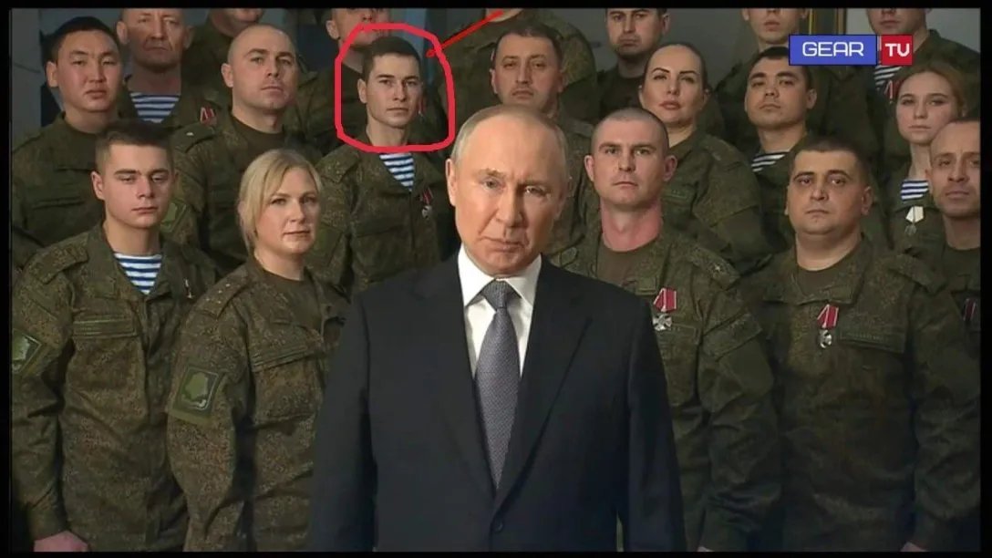 В Украине погиб российский оккупант, снявшийся в новогоднем поздравлении путина 1