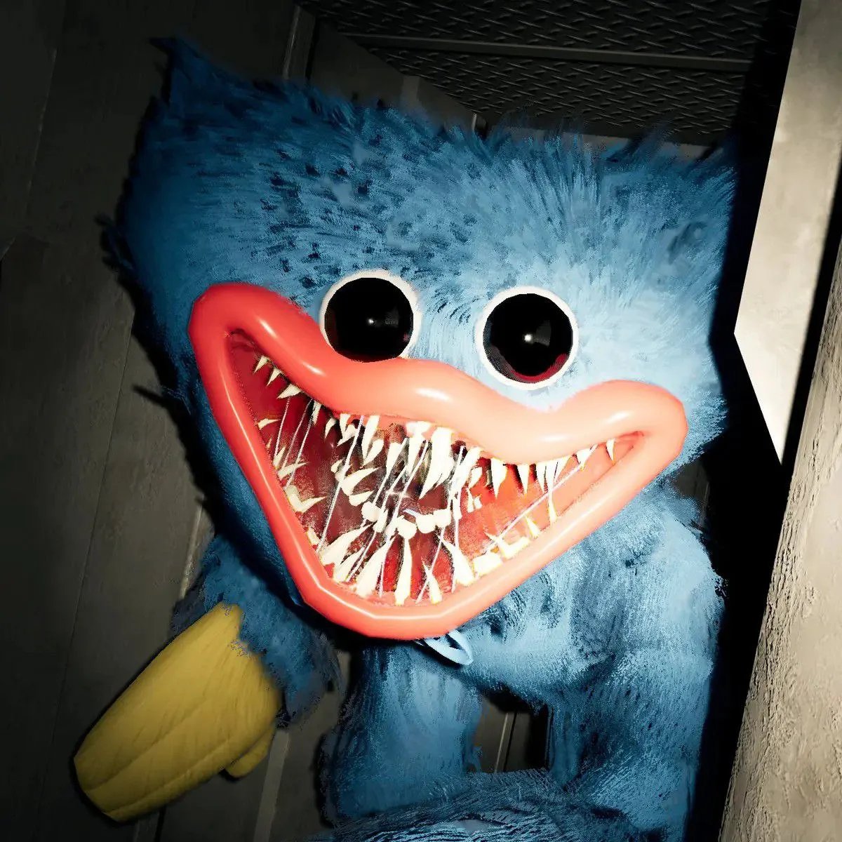 В видеоигре Poppy Playtime Huggy Wuggy ест неудачников