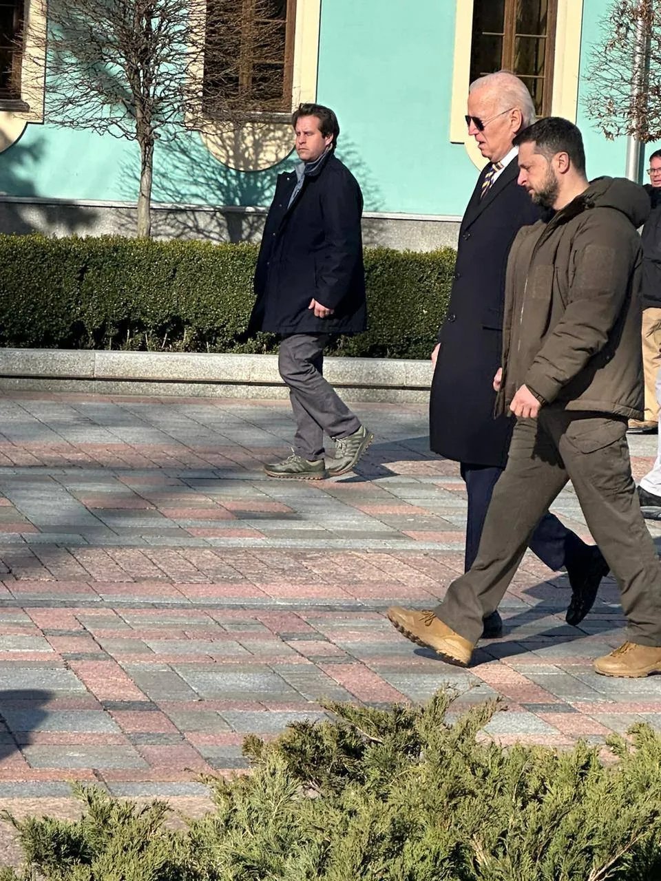 Єрмак опублікував фото Зеленського та Байдена біля Маріїнського палацу