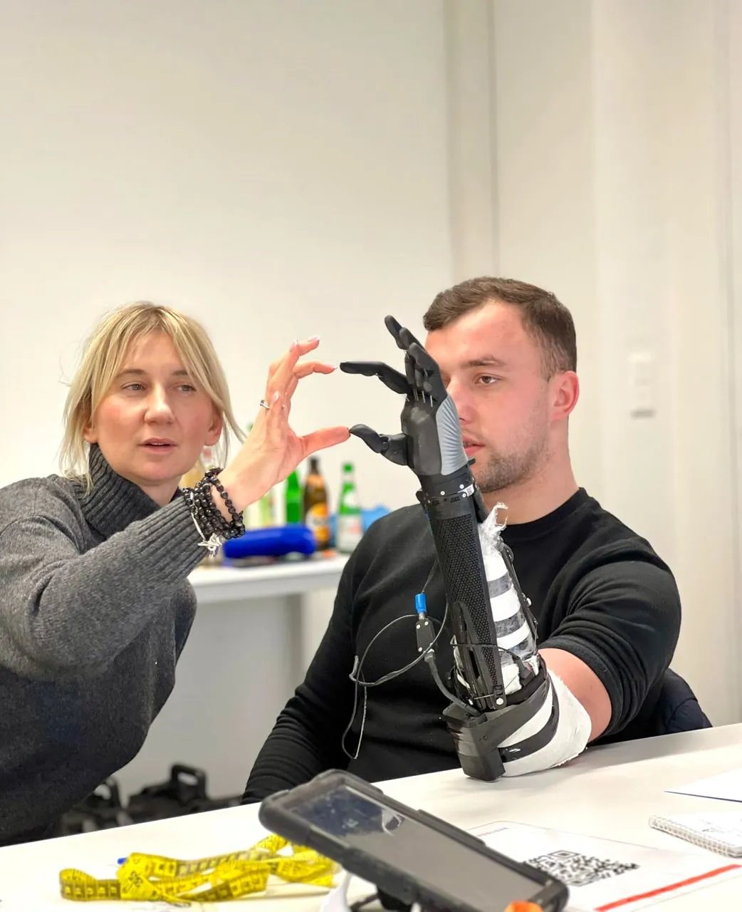 Украинский защитник с протезом