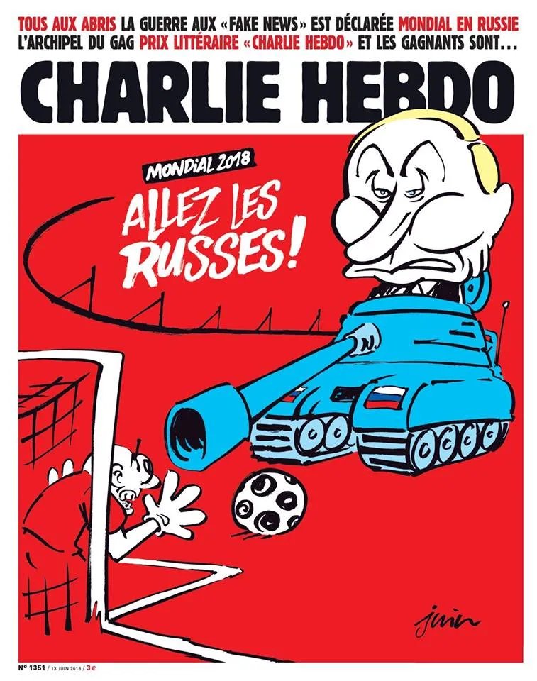Відрізали голову путіну: Charlie Hebdo показав обкладинку свіжого журналу 3