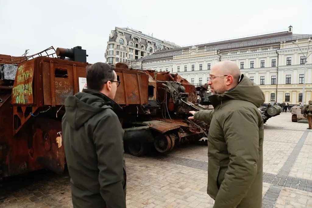 Моравецький і Шмигаль у Києві 24 лютого