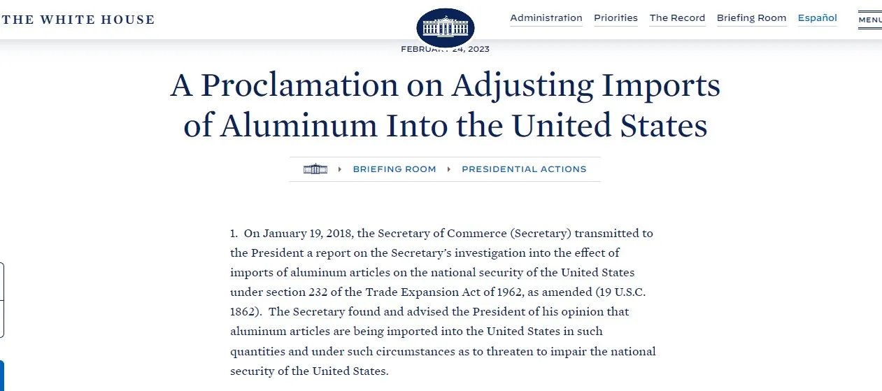 США вводять 200% мито на імпорт алюмінію з росії - коли запрацюють санкції 1