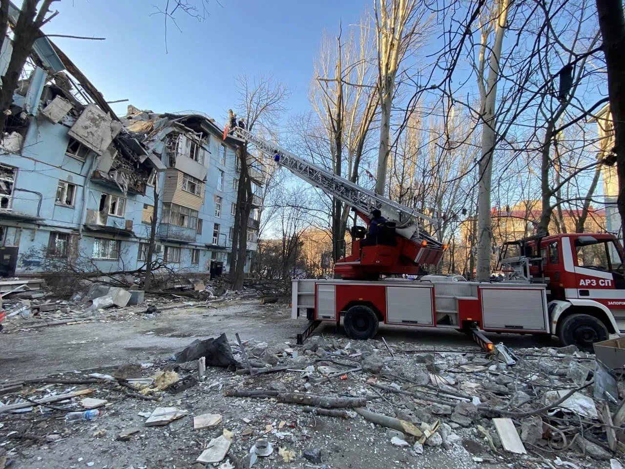 Жахливі наслідки ворожого удару