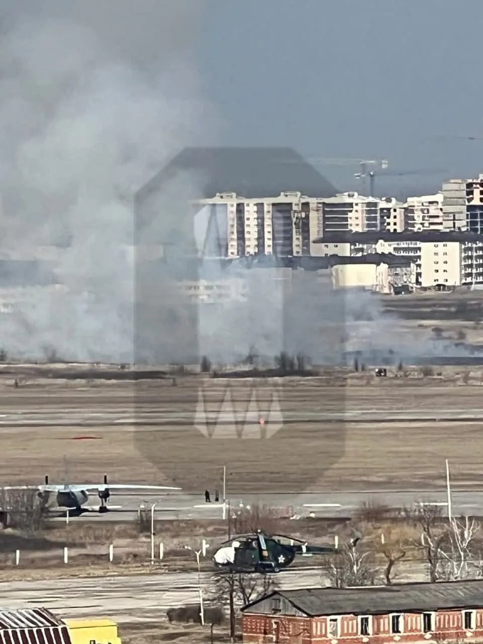 Дим після вибухів