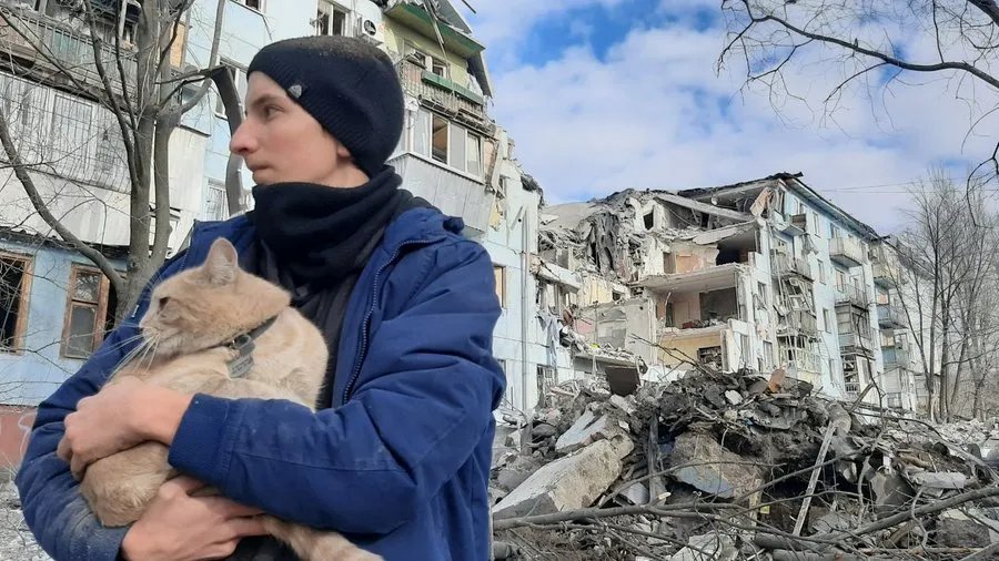 У Запоріжжі тривають рятувальні роботи у зруйнованому ракетою будинку, з-під завалів дістали кількох тварин 3