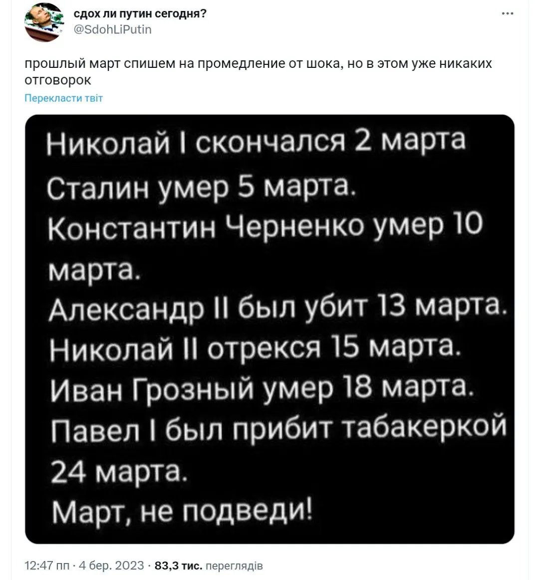 Який хороший місяць цей березень