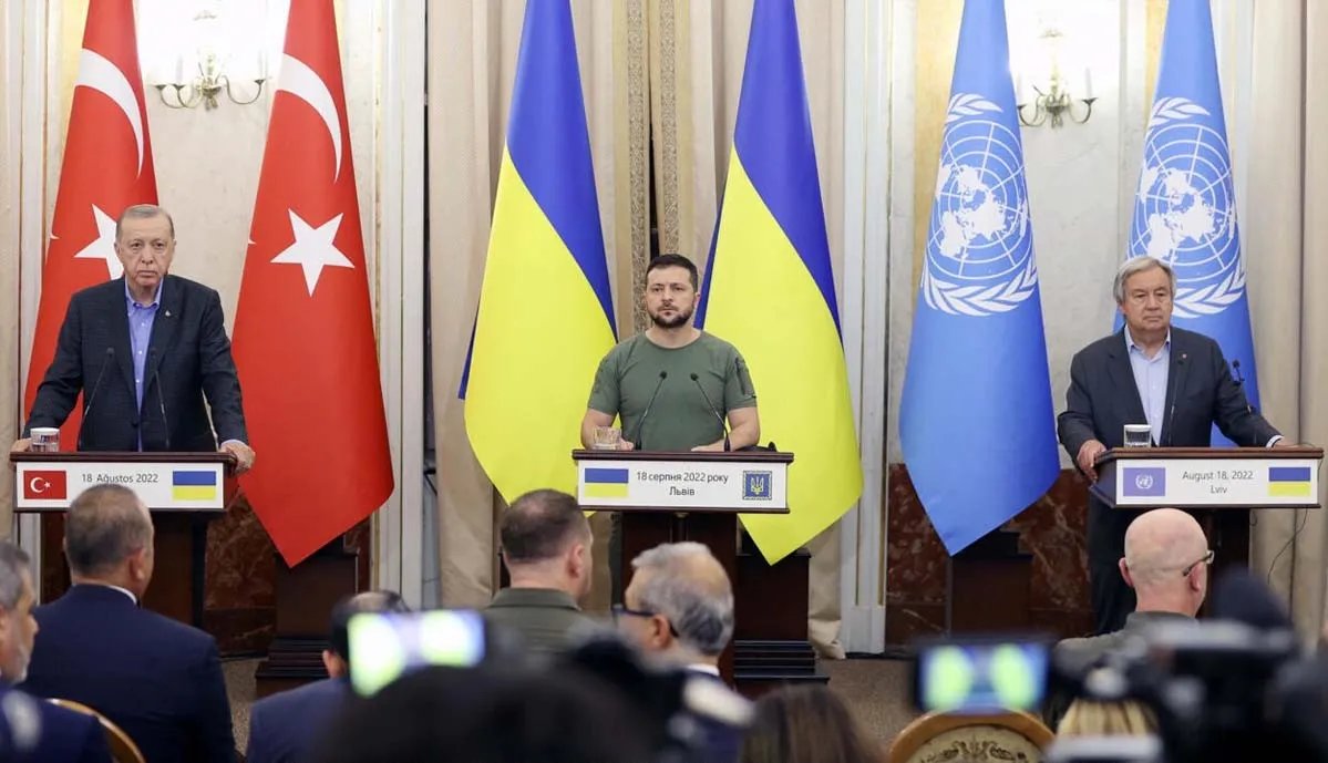 Зеленський, Гутерріш і Ердоган