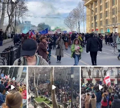 У Тбілісі люди знову вийшли на протести після нічних сутичок з поліцією 1