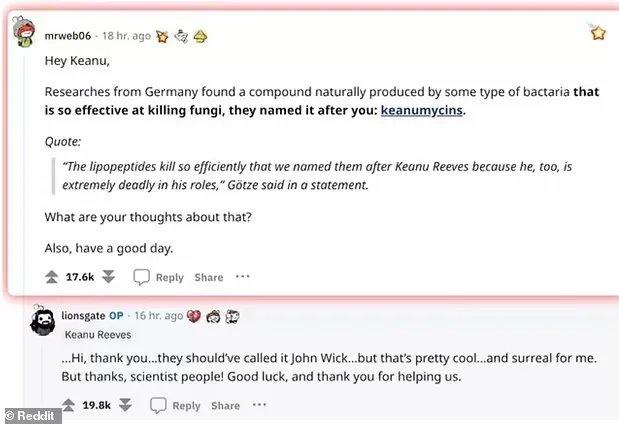 На честь Кіану Рівза назвали смертоносну бактерію, яка знищує сіру гниль 2