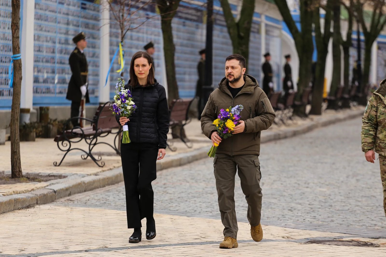 Зеленський і Марін у столиці, фото: twitter.com/herman__krieger