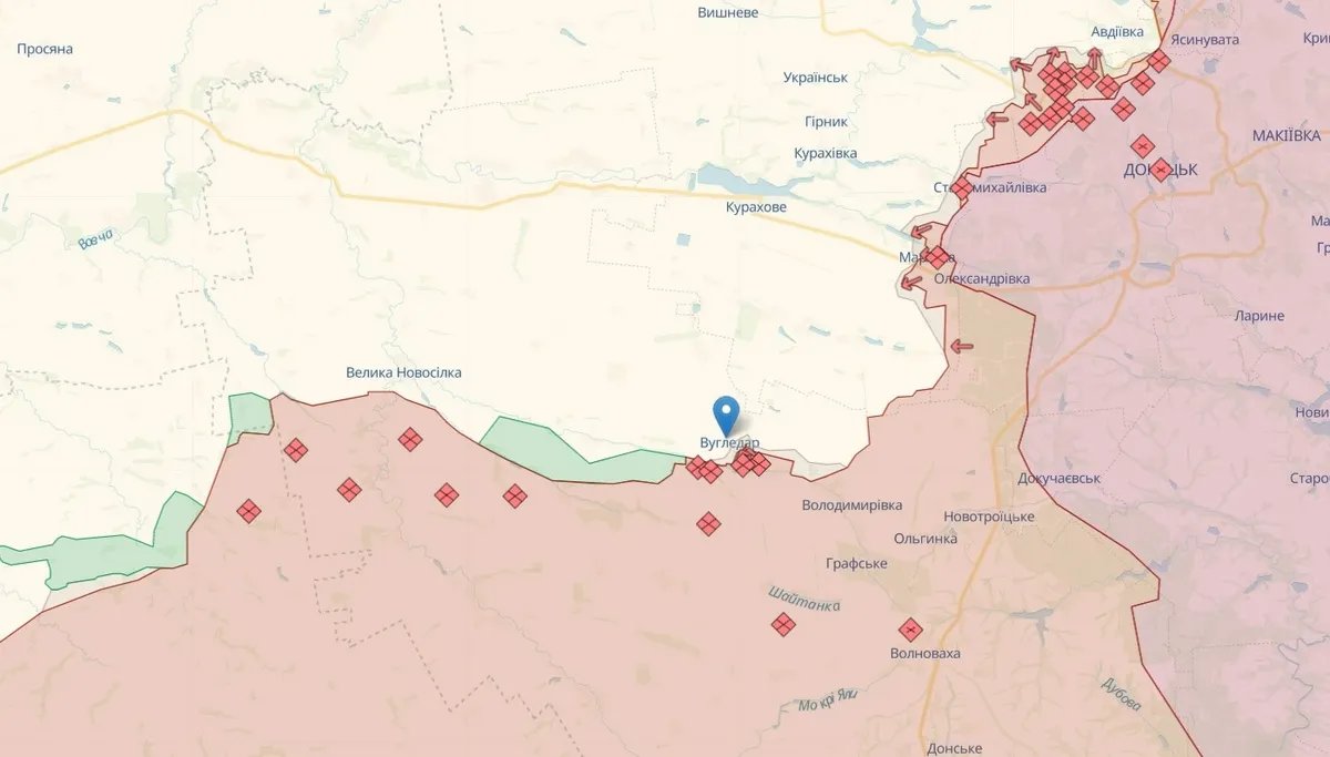 Росіяни намагаються підсилити свої позиції на Вугледарському напрямку Росіяни намагаються підсилити свої позиції на Вугледарському напрямку
