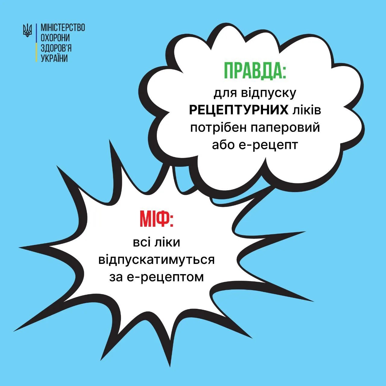 Віктор Ляшко також окремо прямо розвіяв міф про введення рецептів на всі ліки