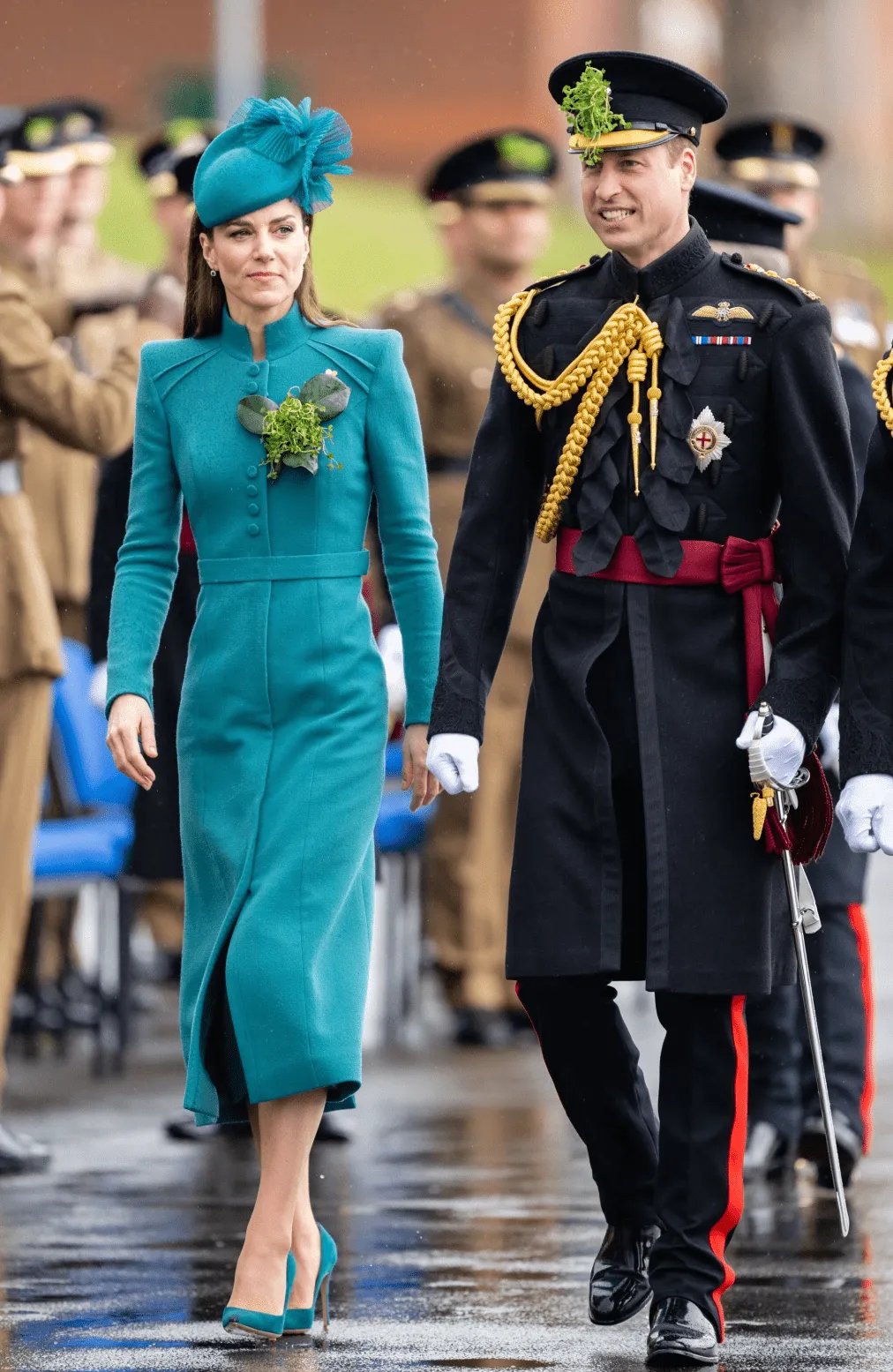 Кейт Міддлтон та принц Вільям на параді на честь Дня Святого Патріка