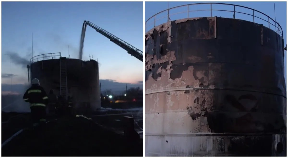 У Ровеньках горіла нафтобаза 24 квітня 2023 року У Ровеньках горіла нафтобаза 24 квітня 2023 року