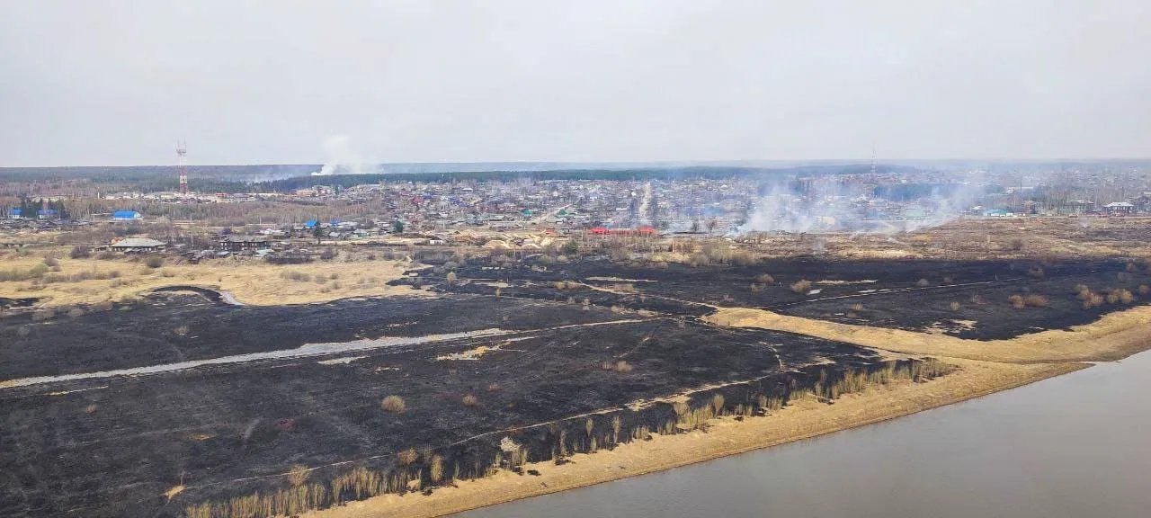 Крім будинків вигоріли й сусідні поля