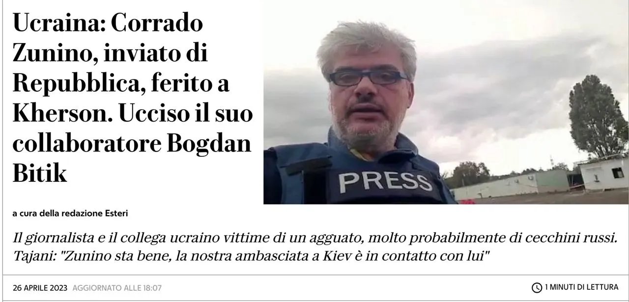 Росіяни обстріляли автомобіль журналістів на Херсонщині: українець загинув, поранений італієць - у лікарні 1