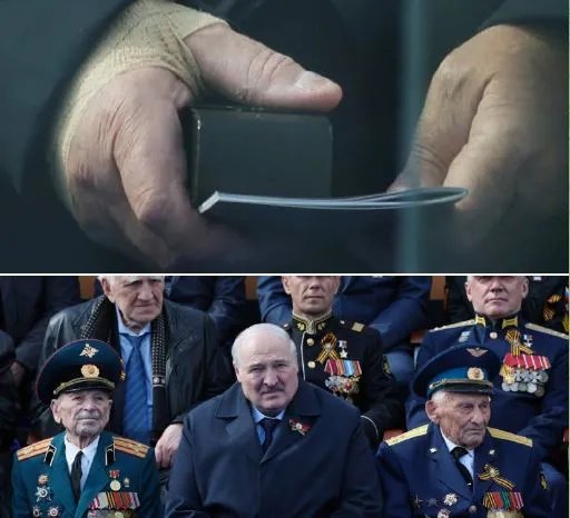 На параді помітили бинти на руці Лукашенко