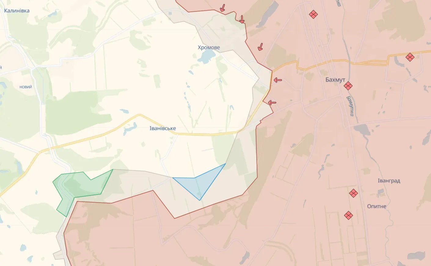 Війська РФ втратили позицію біля Івановського Війська РФ втратили позицію біля Івановського