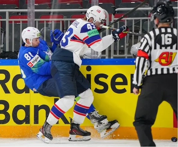 Словенія - Норвегія (Фото: IIHF)