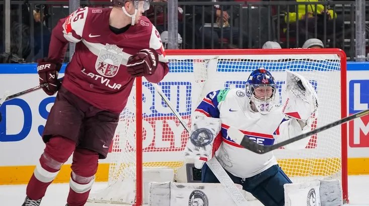 Латвия - Норвегия (Фото:IIHF)