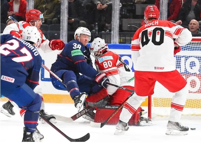 США - Дания (Фото: IIHF)