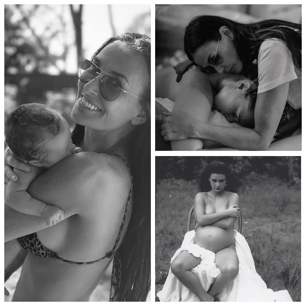 Демі Мур оприлюднила фотографії з новонародженою онукою 1