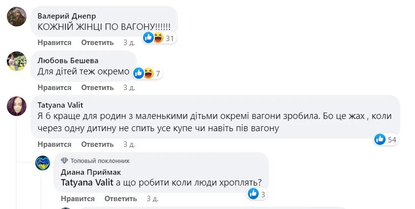 Вагон без людей: чому українці пересварилися через окремі жіночі купе 5