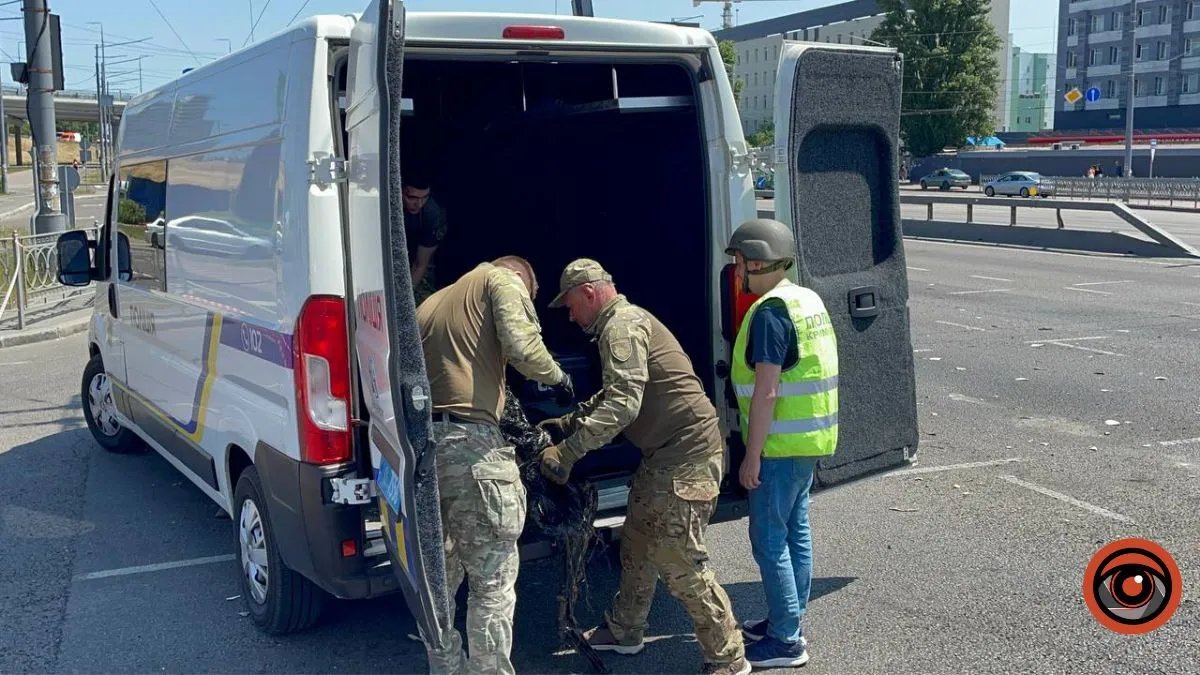 Військові забрали залишки снаряда