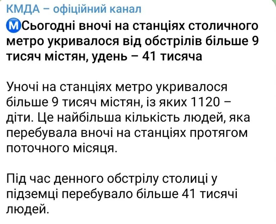 У метро Києва заховалась рекордна кількість громадн у травні 1