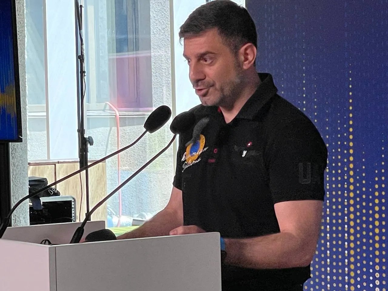 Лубінець під час виступу на конференції "UA війна. Недоспівана колискова"