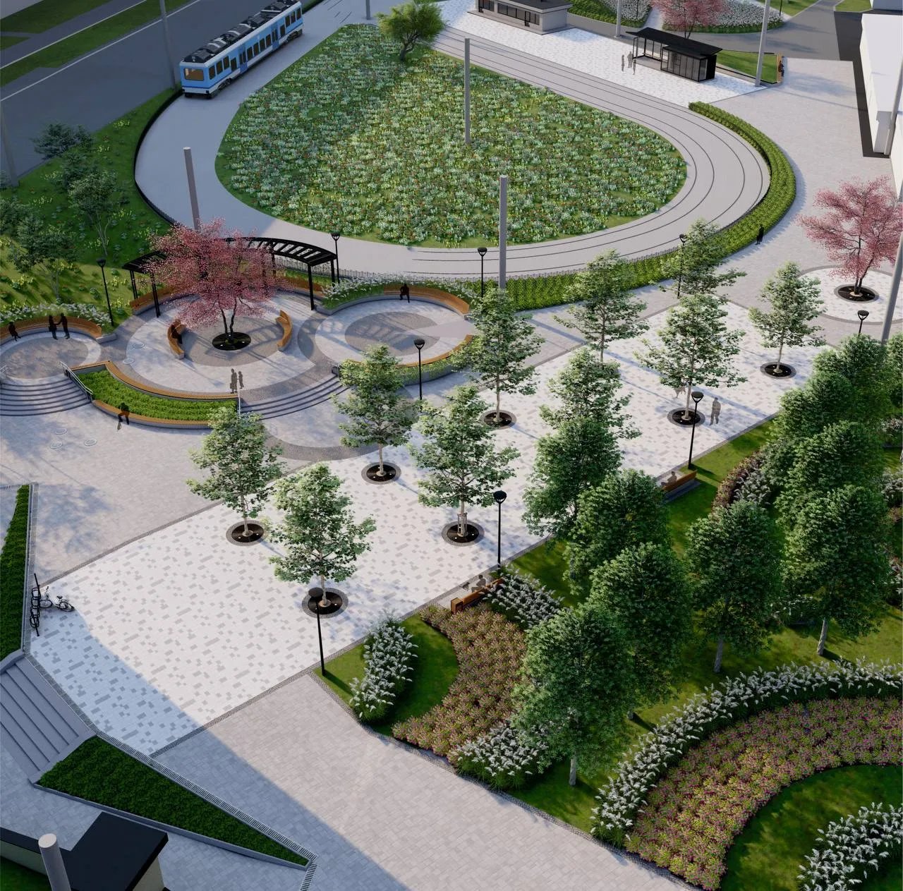 Проєкт нового скверу поблизу станції метро Героїв Дніпра в Оболонському районі Києва Проєкт нового скверу поблизу станції метро Героїв Дніпра в Оболонському районі Києва