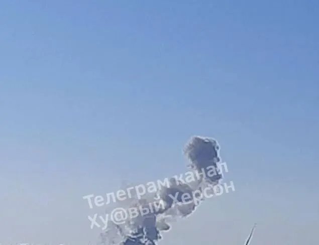 Дим після бавовни в Генічеську
