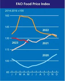 Інфографіка індексу ФАО