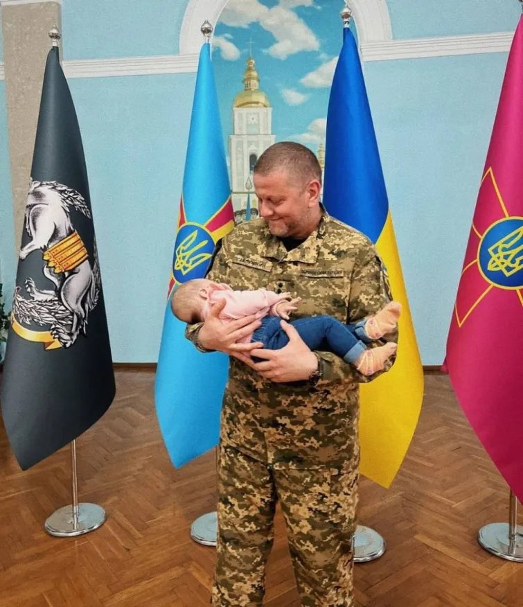 Залужний з дитиною