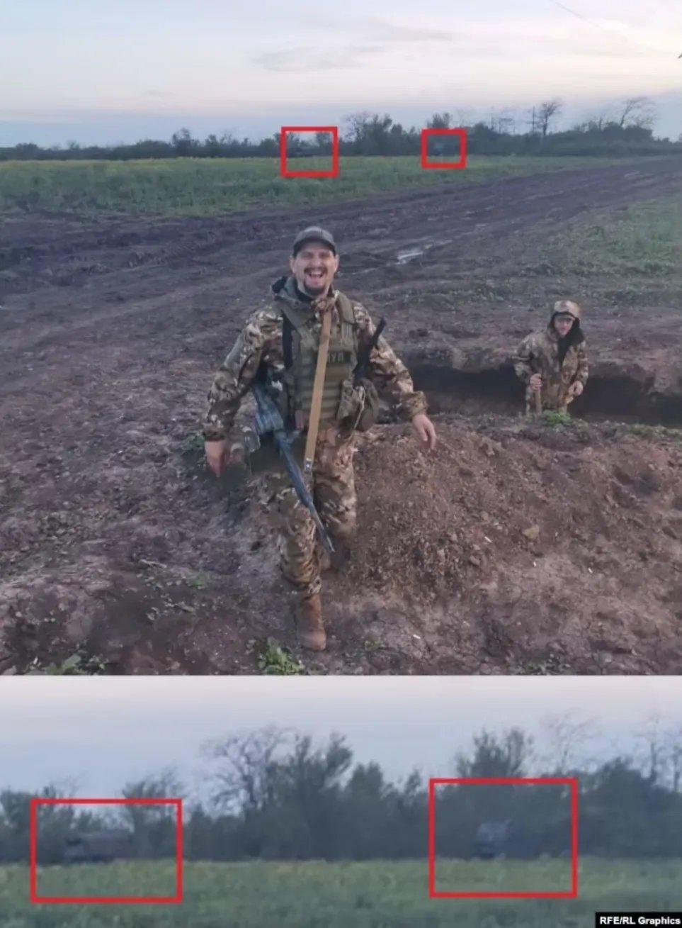 Позиції росіян Позиції росіян на фото окупантів