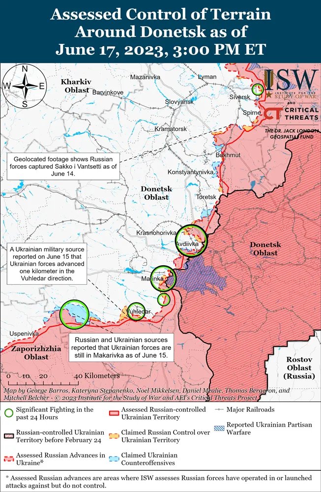 ЗСУ просуваються на лінії Авдіївка- Донецьк ЗСУ просуваються на лінії Авдіївка- Донецьк