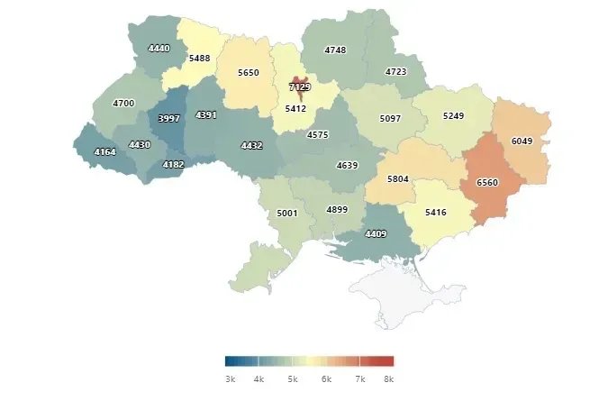 пенсія по регіонах пенсія по регіонах