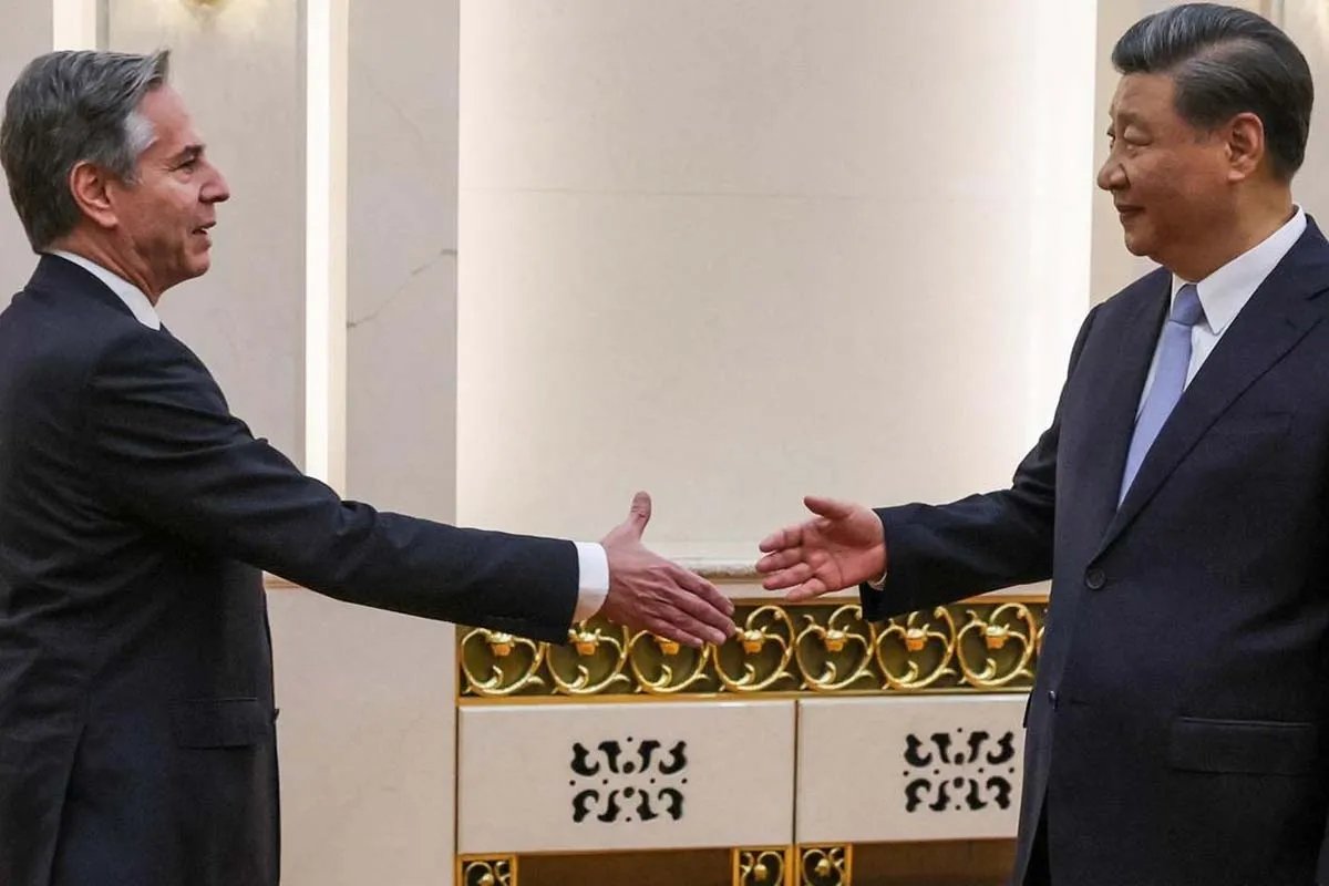 Блінкен та Цзіньпін Блінкен та Цзіньпін