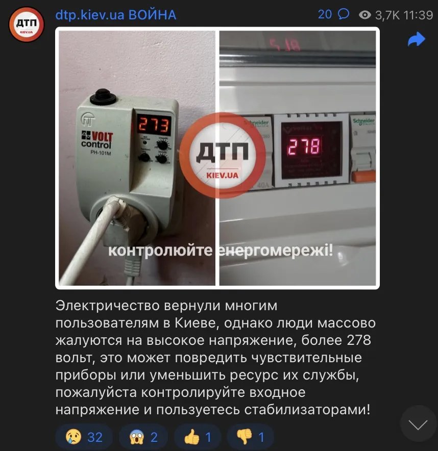Напруга в Києві Напруга в Києві