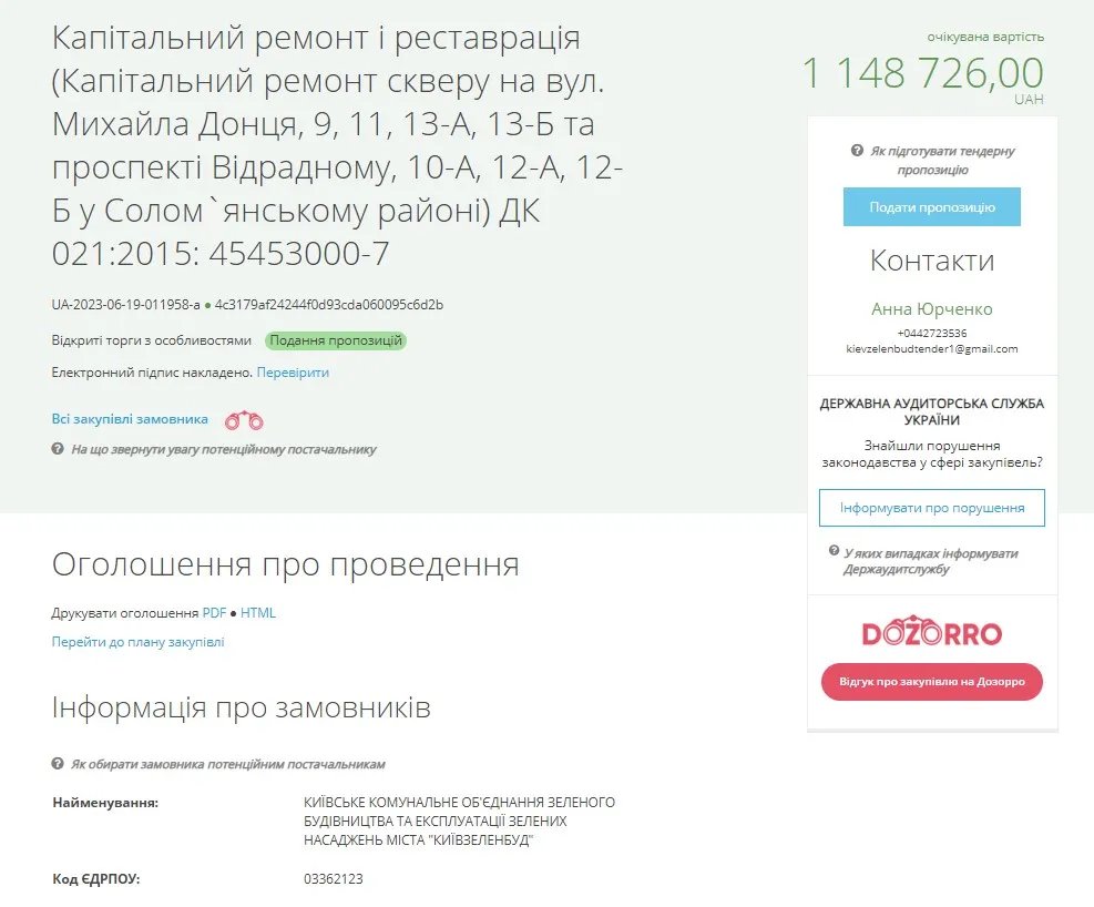 «Київзеленбуд» витратить до 11,5 мільйонів гривень на благоустрій скверів: шукай свою адресу 2