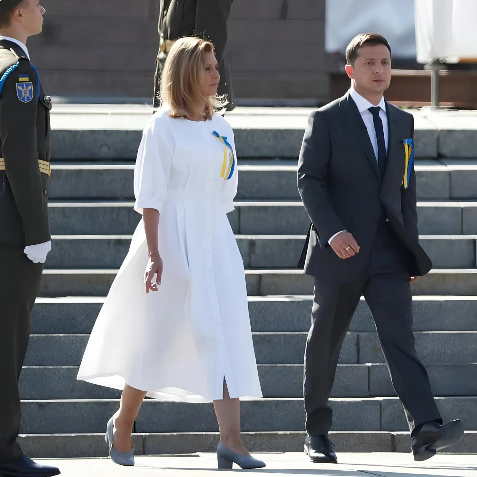Зеленская в туфлях от украинского бренда Kachorovska