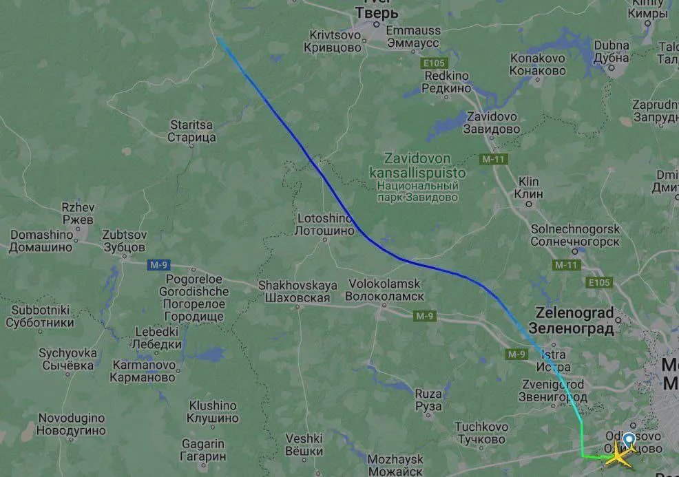 Зникнення путінського літака