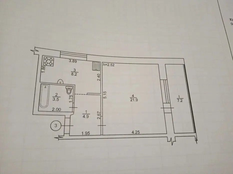План квартири за 2 тисячі доларів