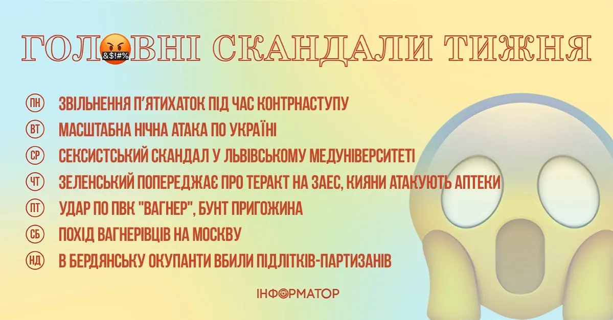 Головні події 19-25 червня Головні події 19-25 червня